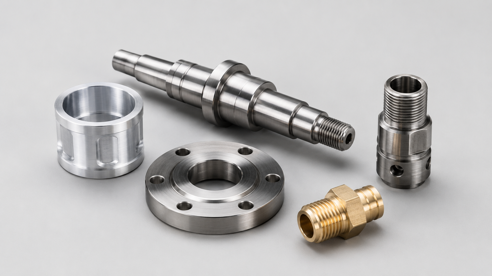Precision CNC turned and turn-mill machined components group