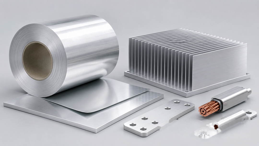 Aluminum sheet, coil, heat sink and CNC components