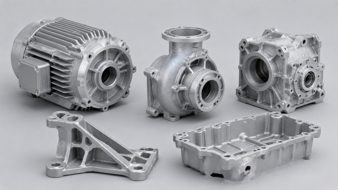 Cast aluminum pump housings, brackets and box-type parts