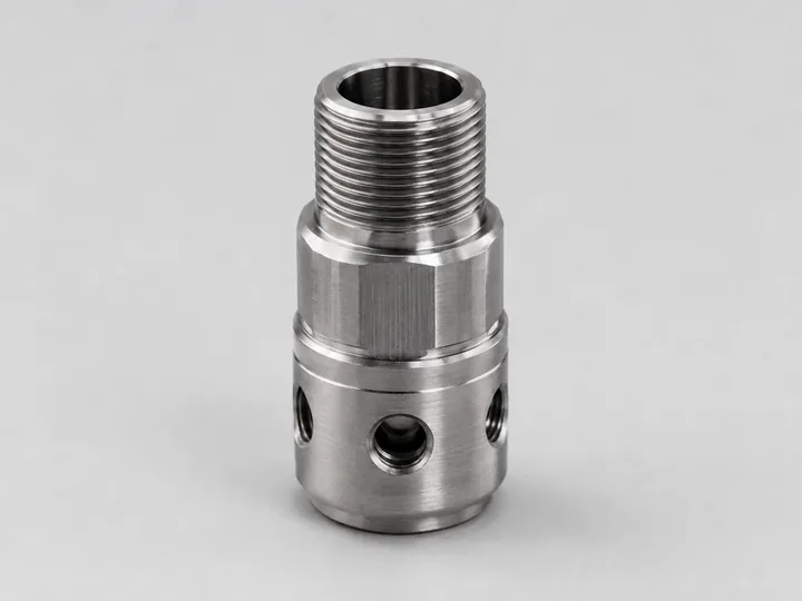 Stainless steel 304 CNC turned threaded sleeve